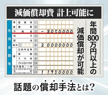 減価償却費 計上可能に 話題の償却手法とは？