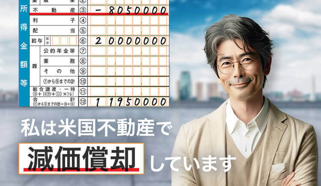 私は米国不動産で減価償却しています。