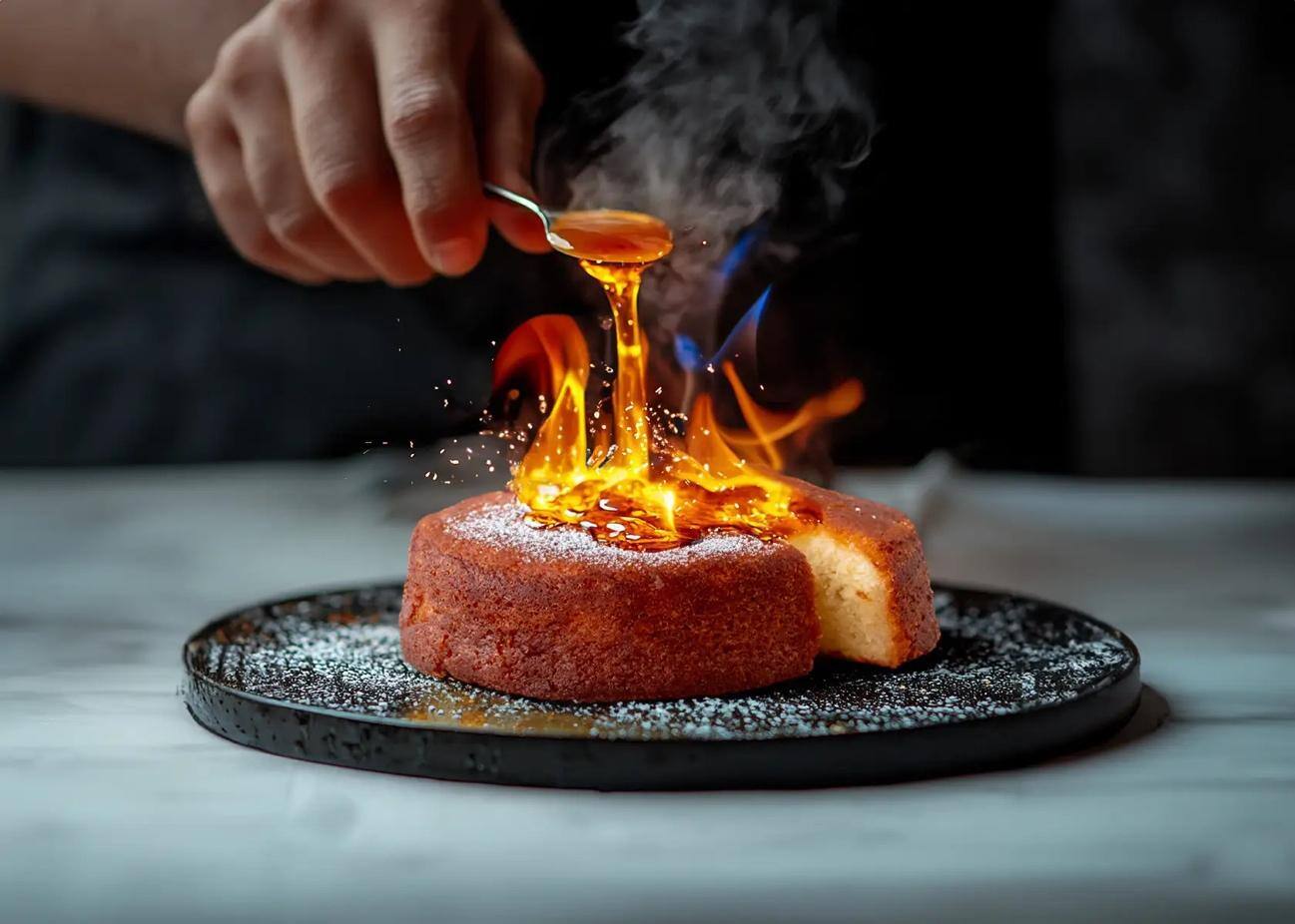 ダークラムバターシロップにじっくり漬け込みコニャックでフランベした「飲めるバターケーキ」が新発売 イメージ画像