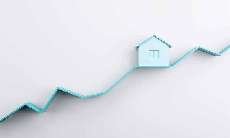 住宅販売総額が低下するなか、アメリカ全域で住宅価格の中央値が上昇。 イメージ画像